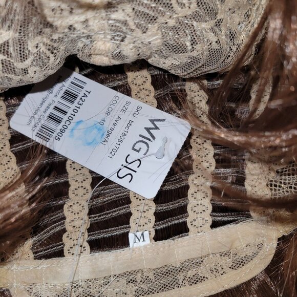 Wigsis Wig Auburn Brown Short Layer Cut Thick Soft Synthetic New - Picture 5 of 9